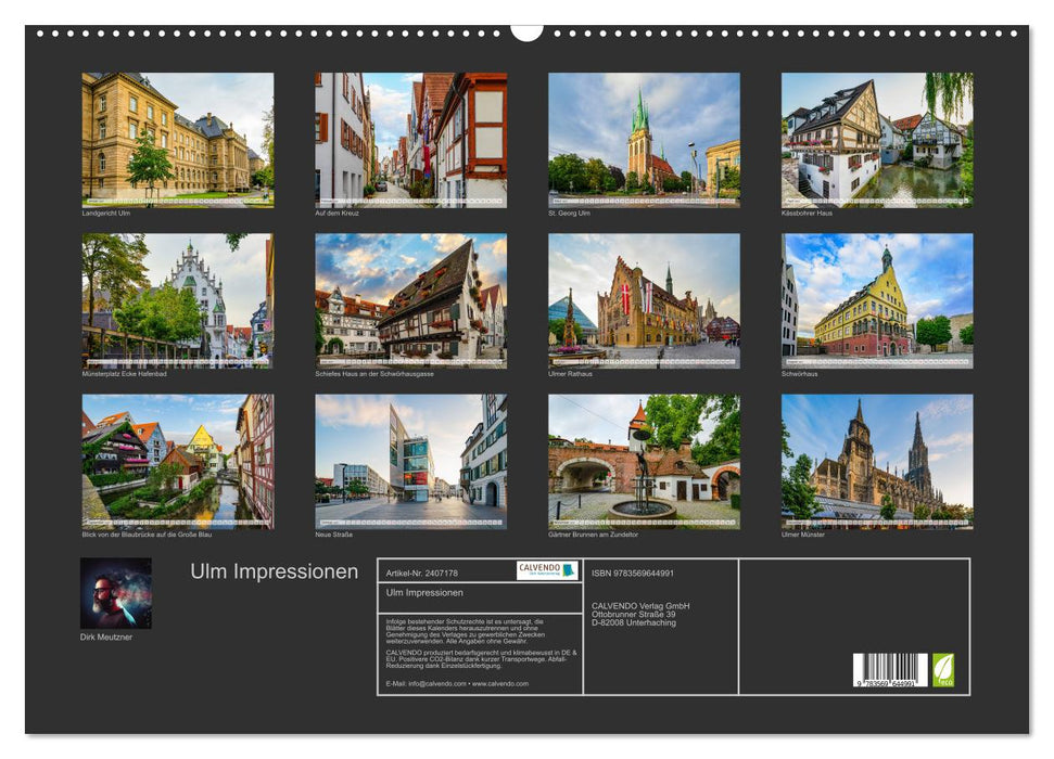Ulm Impressionen (CALVENDO Wandkalender 2027)