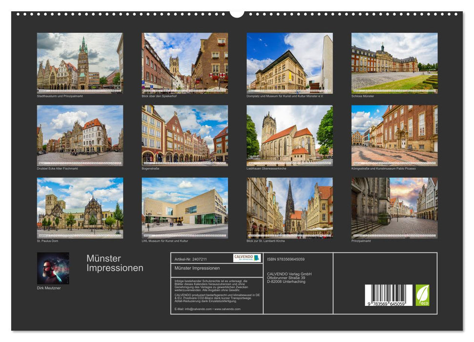 Münster Impressionen (CALVENDO Premium Wandkalender 2027)