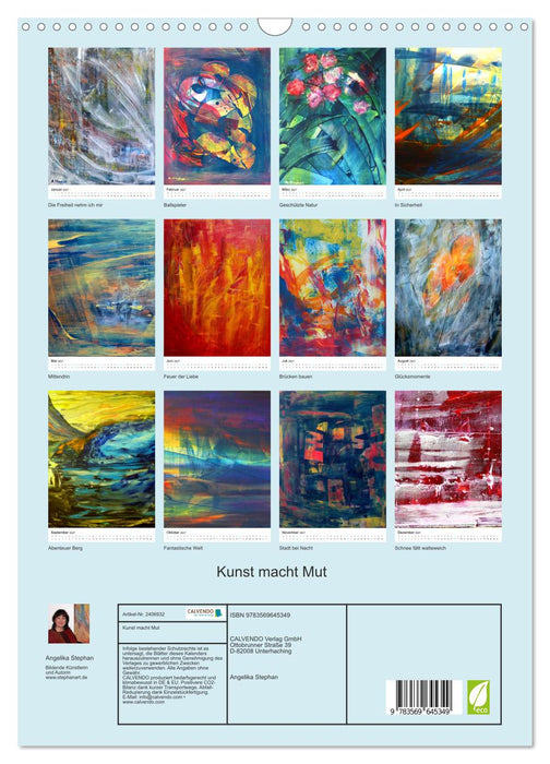 Kunst macht Mut (CALVENDO Wandkalender 2027)