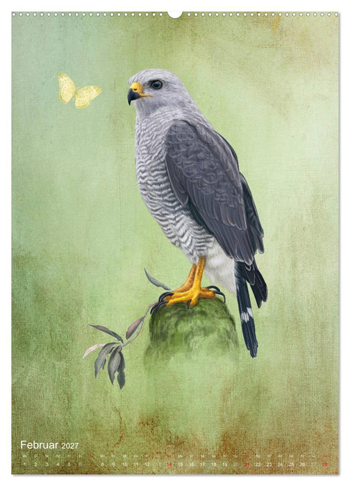Wunderbare märchenhafte Welt der Vögel (CALVENDO Wandkalender 2027)