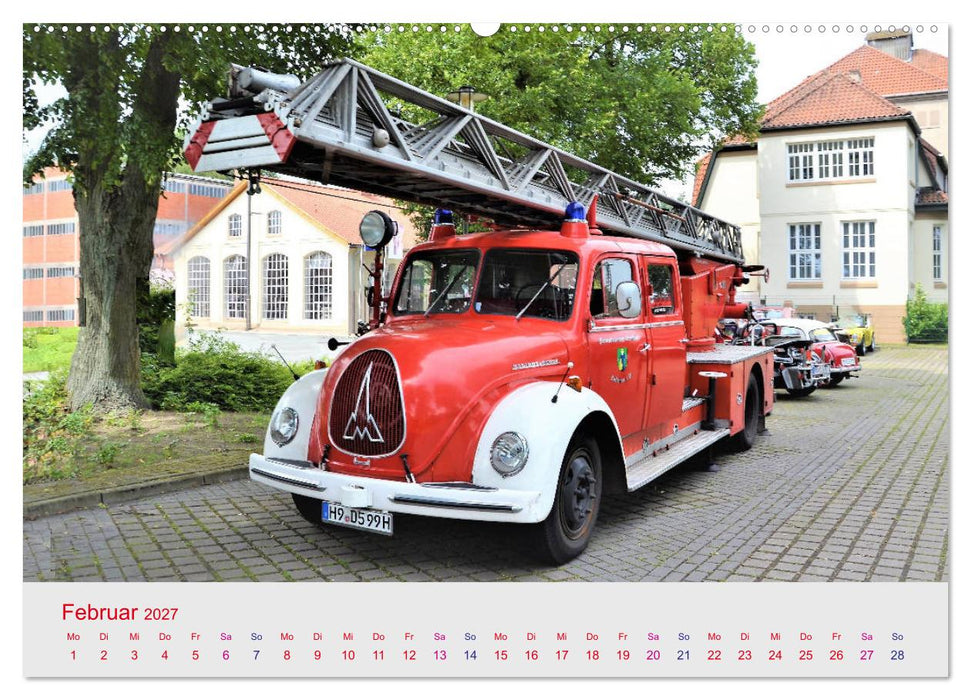 Oldtimer-FEUERWEHR (CALVENDO Premium Wandkalender 2027)