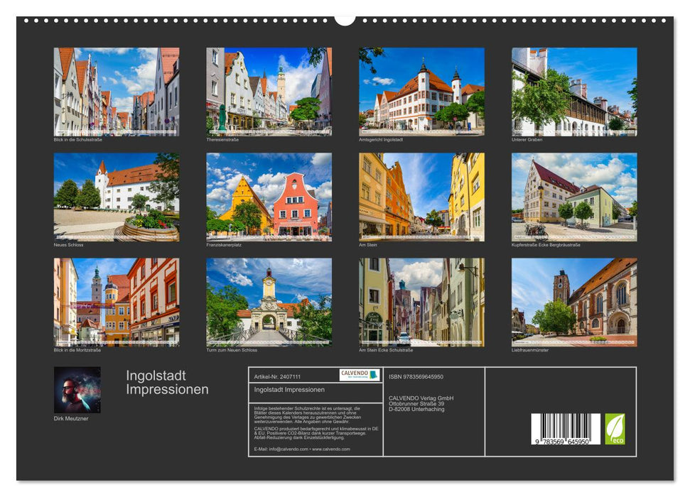 Ingolstadt Impressionen (CALVENDO Premium Wandkalender 2027)