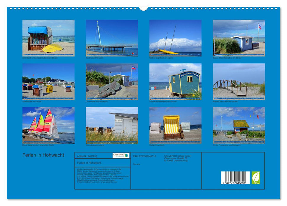 Ferien in Hohwacht (CALVENDO Premium Wandkalender 2027)