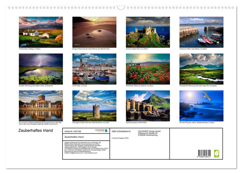 Zauberhaftes Irland (CALVENDO Wandkalender 2027)