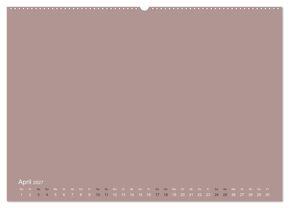 DIY Bastel-Kalender -Erdige Pastell Farben- Zum Selbstgestalten (CALVENDO Wandkalender 2027)