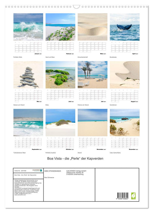 Boa Vista - die „Perle“ der Kapverden (CALVENDO Wandkalender 2027)