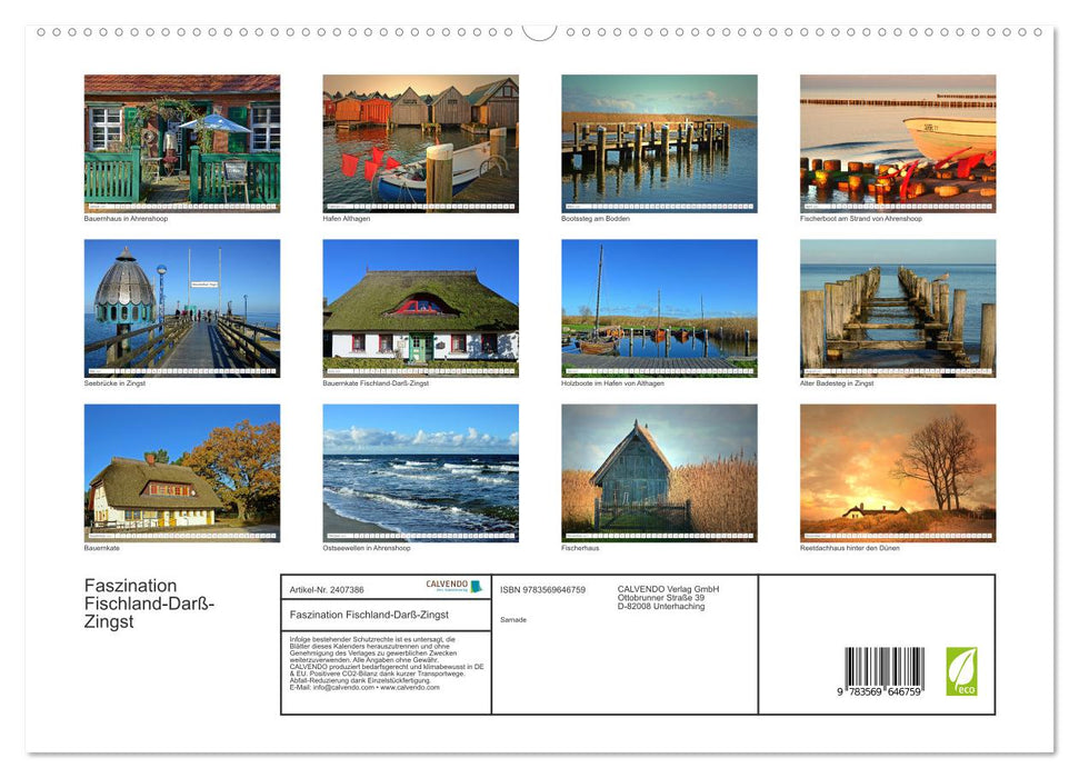 Faszination Fischland-Darß-Zingst (CALVENDO Premium Wandkalender 2027)