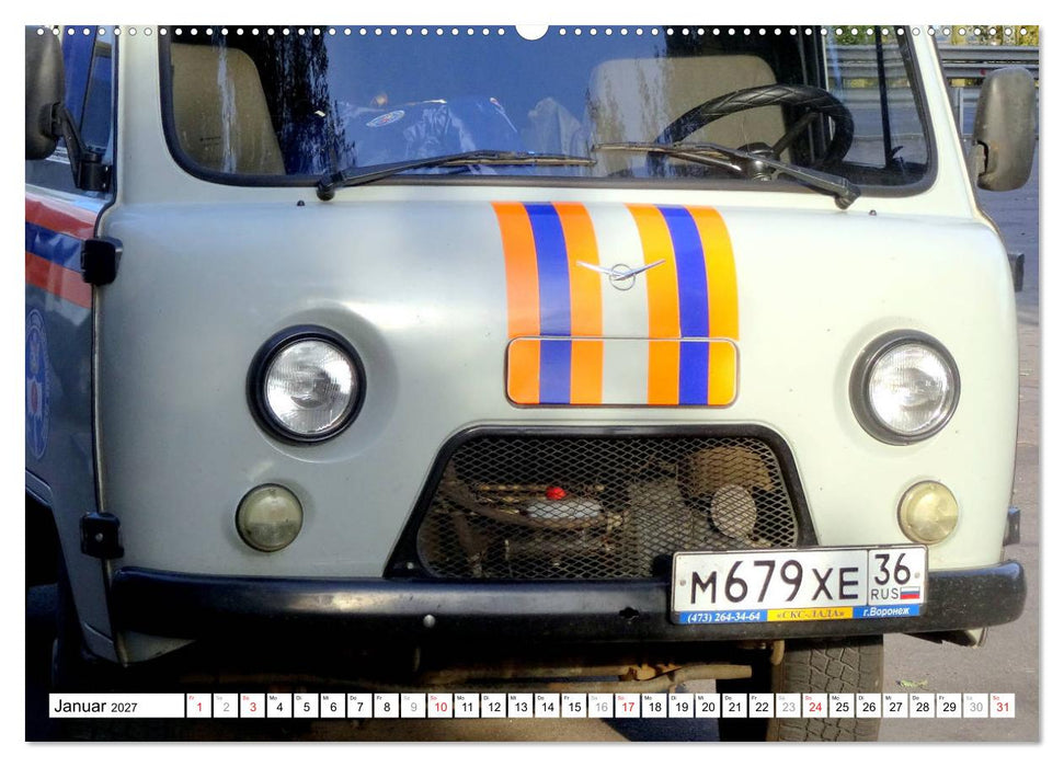 Auto-Legende UAZ-452 - Russlands Brotlaib auf Rädern (CALVENDO Wandkalender 2027)