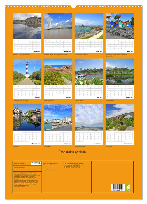 Frankreich erleben (CALVENDO Wandkalender 2027)