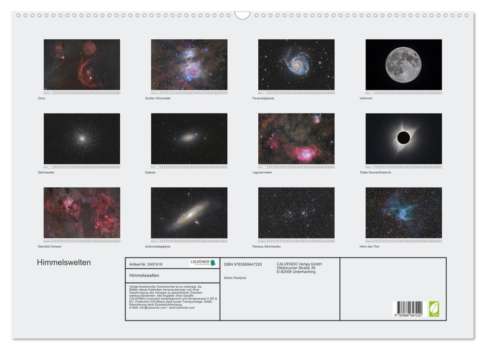 Himmelswelten (CALVENDO Wandkalender 2027)