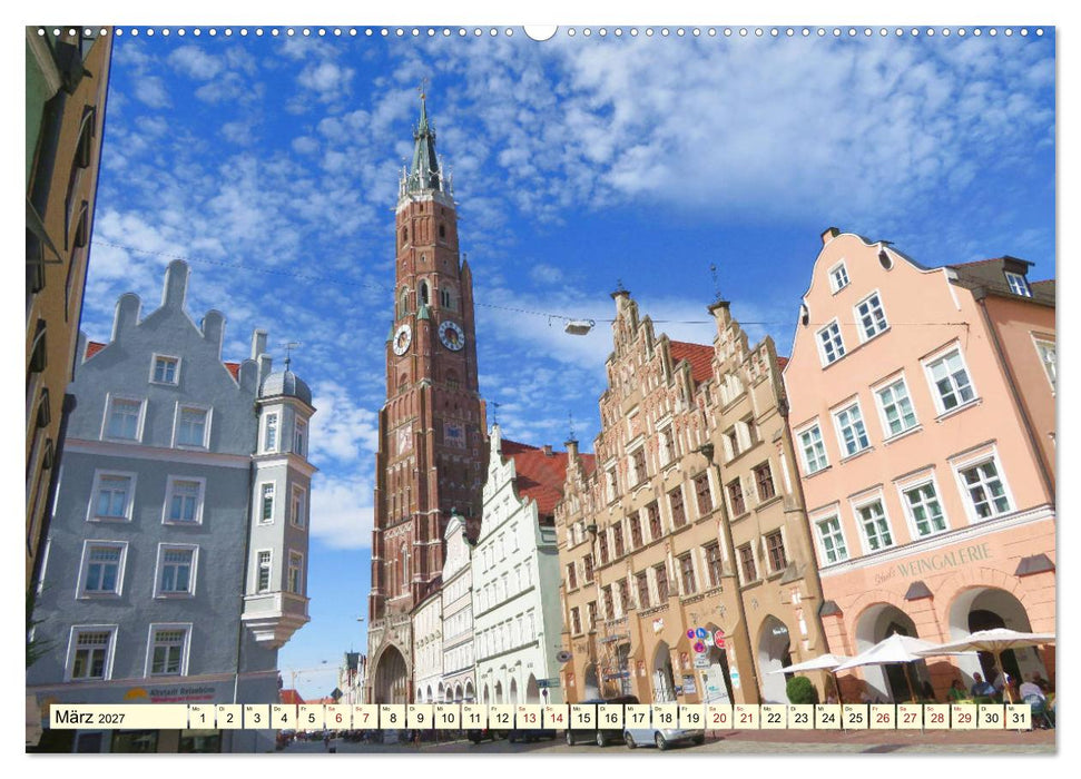 Unterwegs in Landshut (CALVENDO Wandkalender 2027)