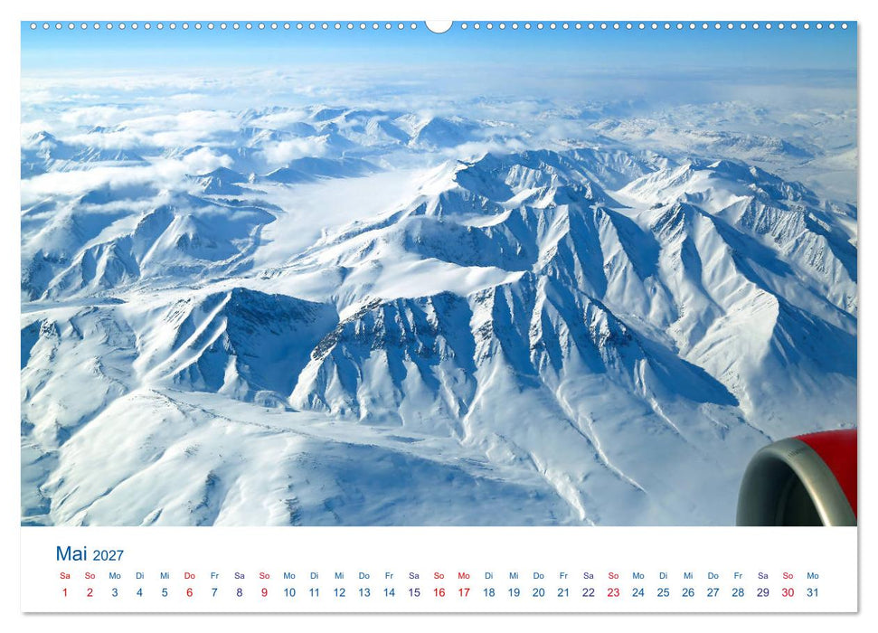 Polarflug Kurs Nordpol (CALVENDO Wandkalender 2027)