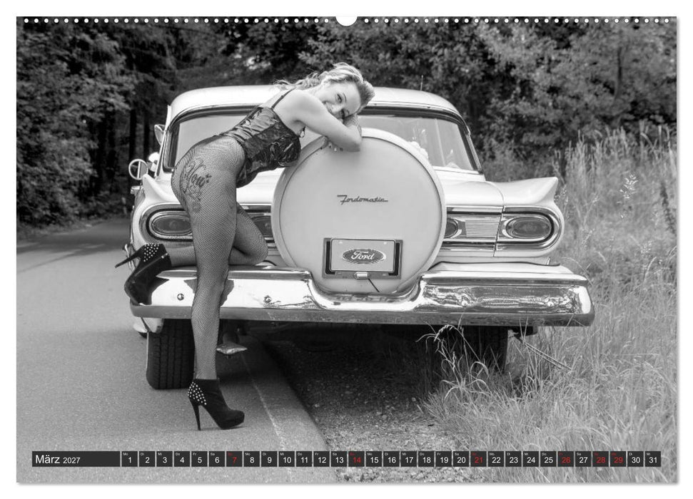 13 Models & US-Cars (CALVENDO Premium Wandkalender 2027)