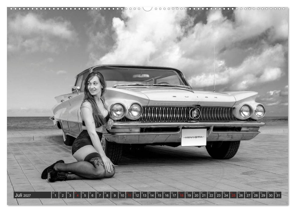 13 Models & US-Cars (CALVENDO Premium Wandkalender 2027)