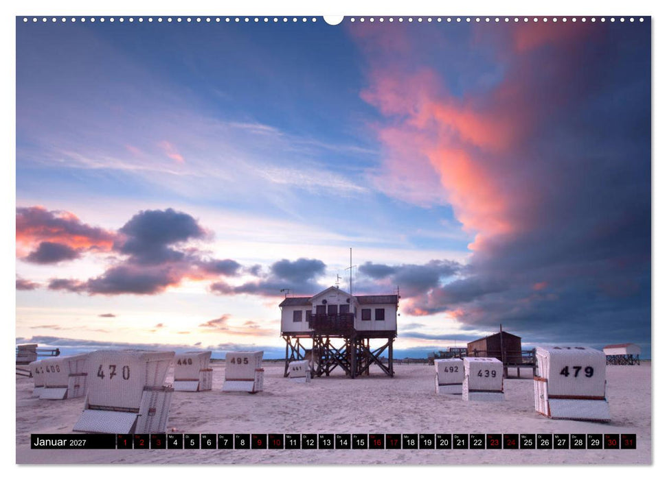 Sankt Peter Ording Sandstrand (CALVENDO Wandkalender 2027)