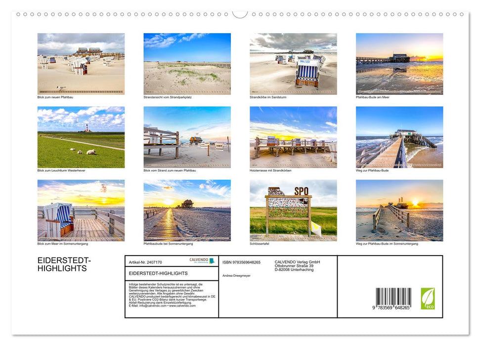 EIDERSTEDT-HIGHLIGHTS (CALVENDO Premium Wandkalender 2027)