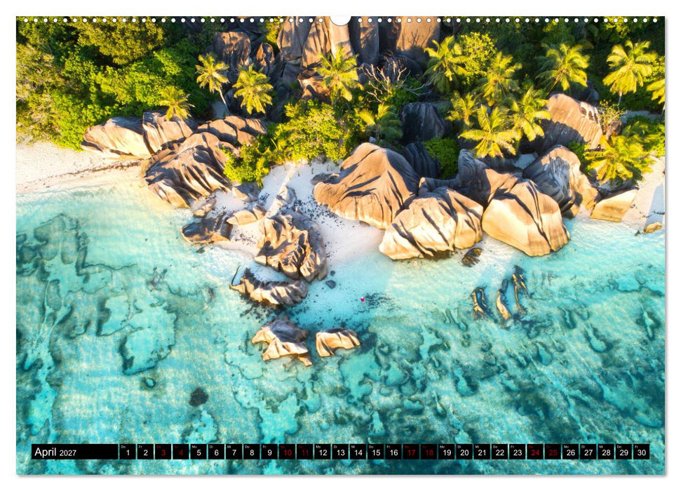 Seychellen Inselblicke (CALVENDO Wandkalender 2027)