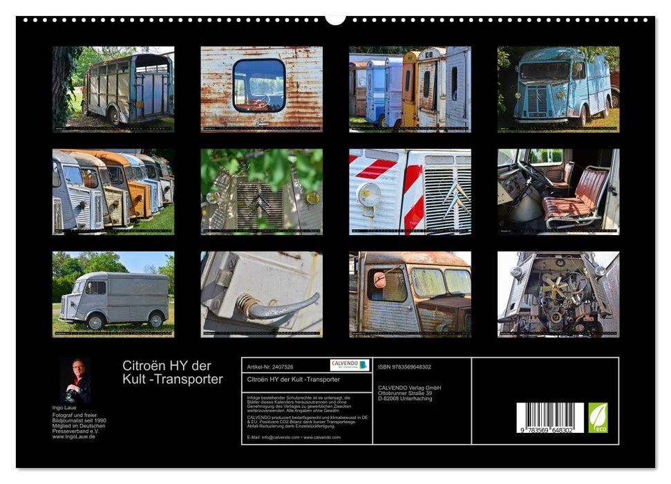 Citroën HY der Kult -Transporter (CALVENDO Premium Wandkalender 2027)