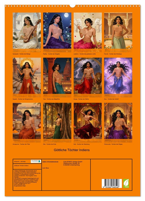 Göttliche Töchter Indiens (CALVENDO Premium Wandkalender 2027)