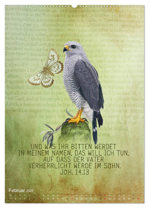 Bibelworte für Vogelfreunde (CALVENDO Premium Wandkalender 2027)