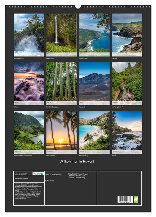Willkommen in Hawai'i (CALVENDO Wandkalender 2027)