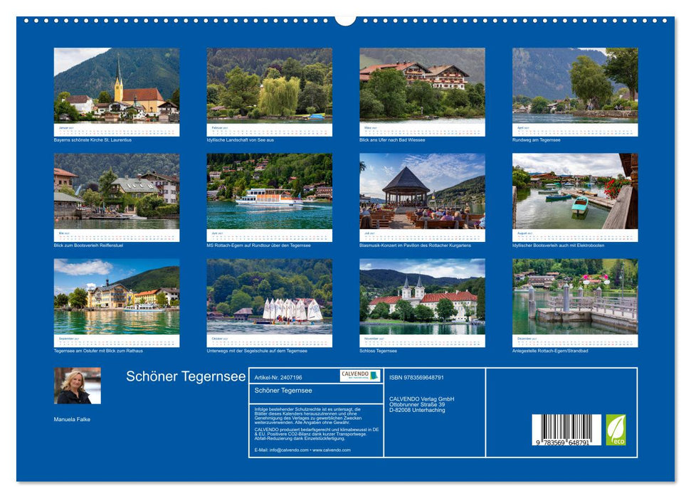 Schöner Tegernsee (CALVENDO Premium Wandkalender 2027)