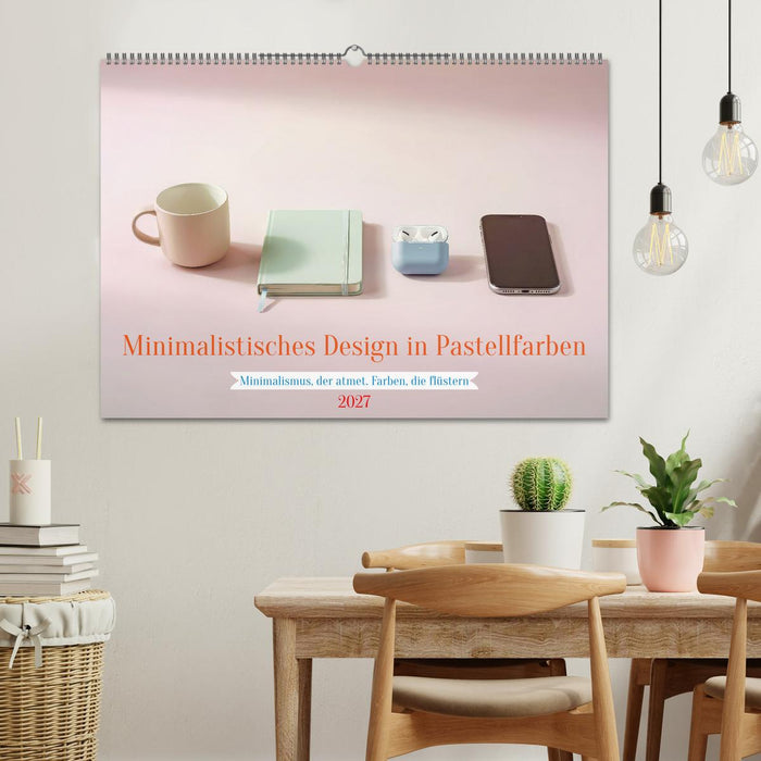 Minimalistisches Design in Pastellfarben (CALVENDO Wandkalender 2027)
