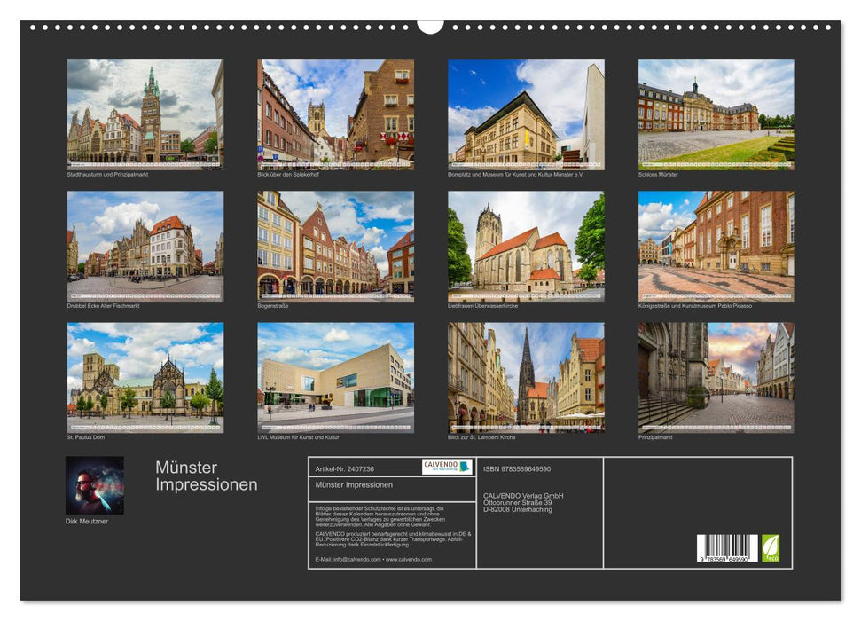 Münster Impressionen (CALVENDO Wandkalender 2027)