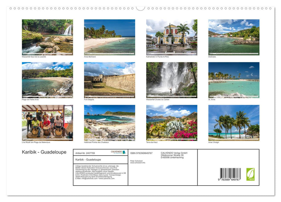 Karibik - Guadeloupe (CALVENDO Premium Wandkalender 2027)