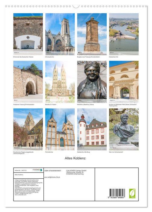 Altes Koblenz (CALVENDO Premium Wandkalender 2027)
