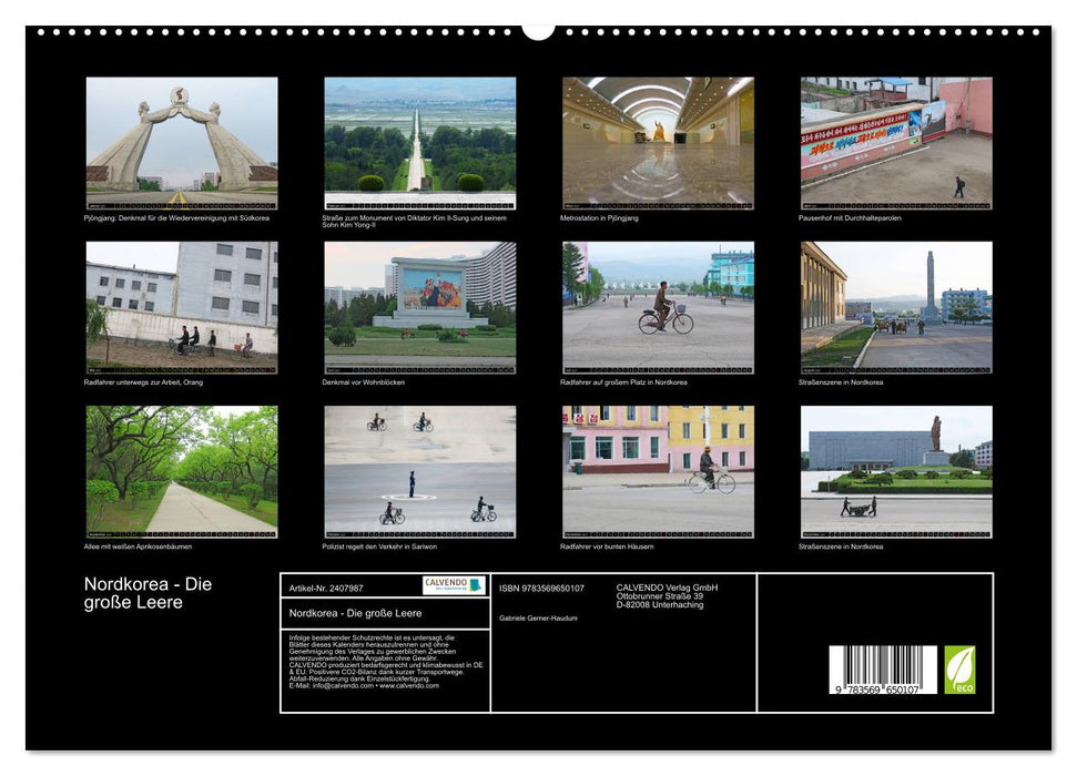 Nordkorea - Die große Leere (CALVENDO Premium Wandkalender 2027)