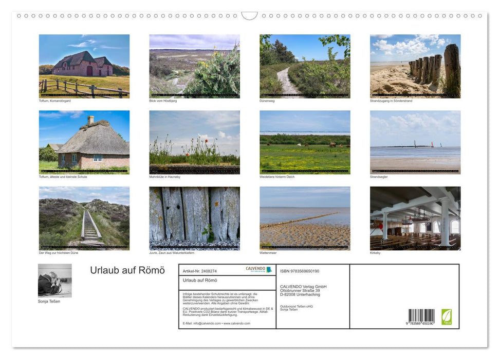 Urlaub auf Römö (CALVENDO Wandkalender 2027)