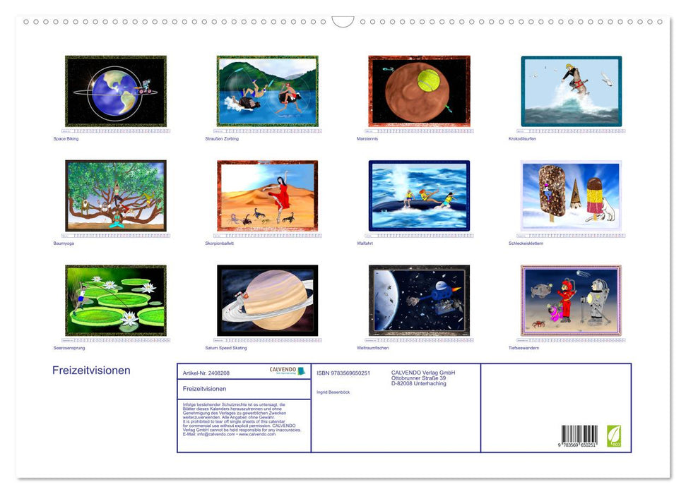 Freizeitvisionen (CALVENDO Wandkalender 2027)