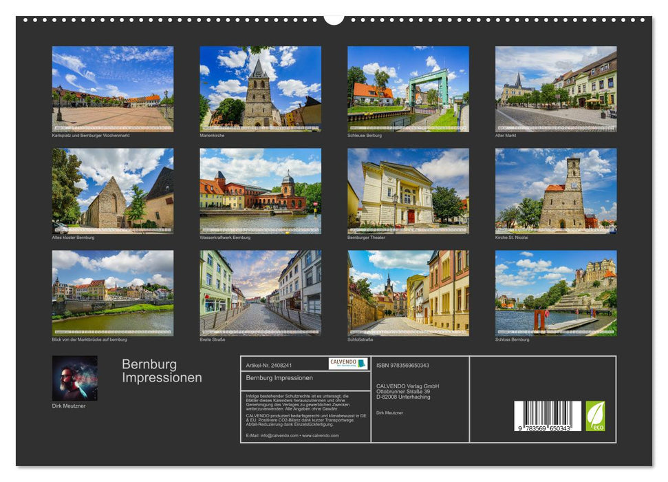 Bernburg Impressionen (CALVENDO Premium Wandkalender 2027)