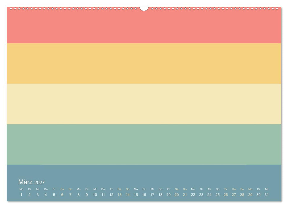 70er Jahre Bastelkalender - DIY Kreativ-Kalender zum Selbstgestalten (CALVENDO Wandkalender 2027)