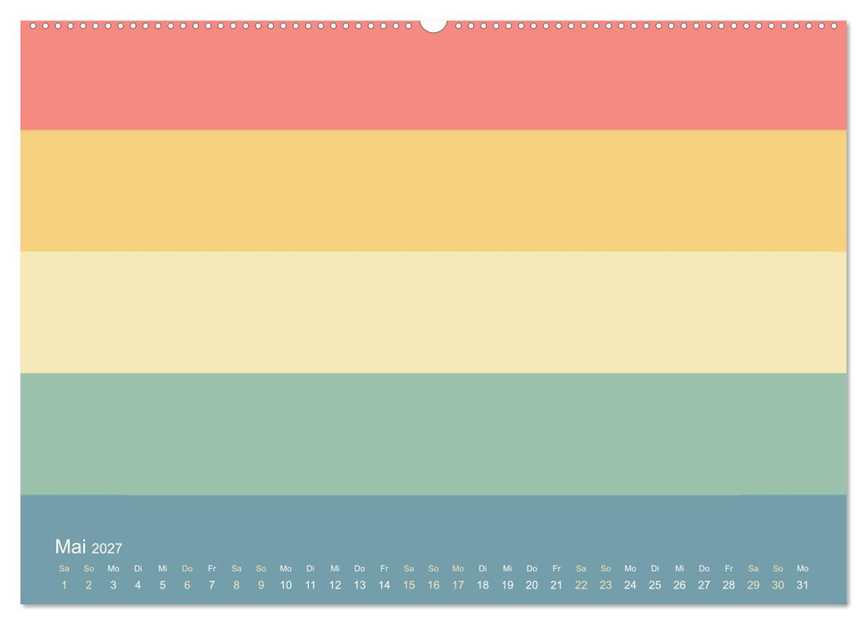 70er Jahre Bastelkalender - DIY Kreativ-Kalender zum Selbstgestalten (CALVENDO Wandkalender 2027)