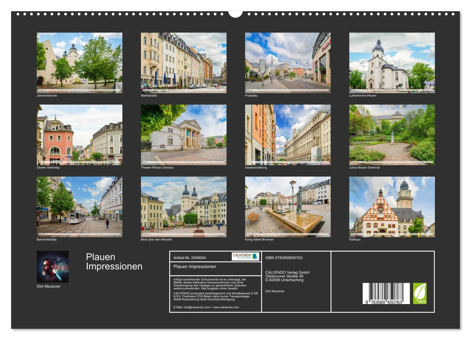 Plauen Impressionen (CALVENDO Premium Wandkalender 2027)