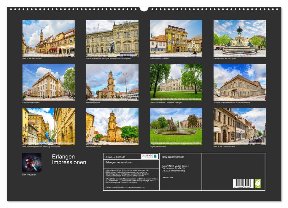 Erlangen Impressionen (CALVENDO Wandkalender 2027)
