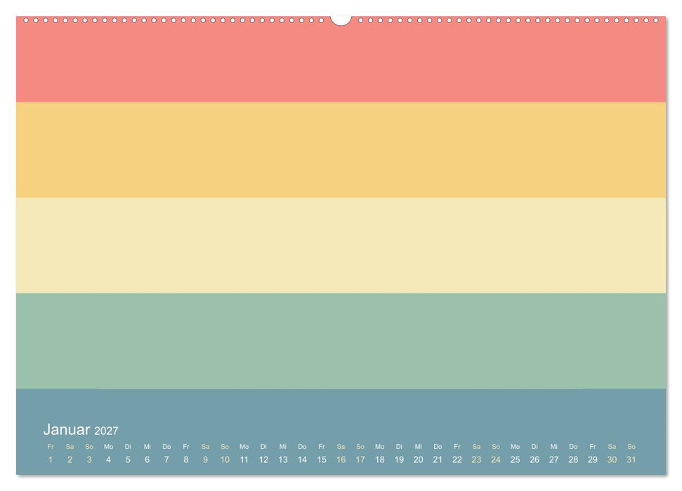 70er Jahre Bastelkalender - DIY Kreativ-Kalender zum Selbstgestalten (CALVENDO Premium Wandkalender 2027)