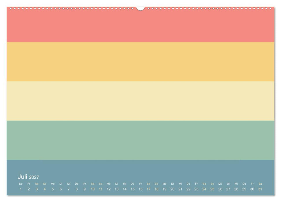 70er Jahre Bastelkalender - DIY Kreativ-Kalender zum Selbstgestalten (CALVENDO Premium Wandkalender 2027)