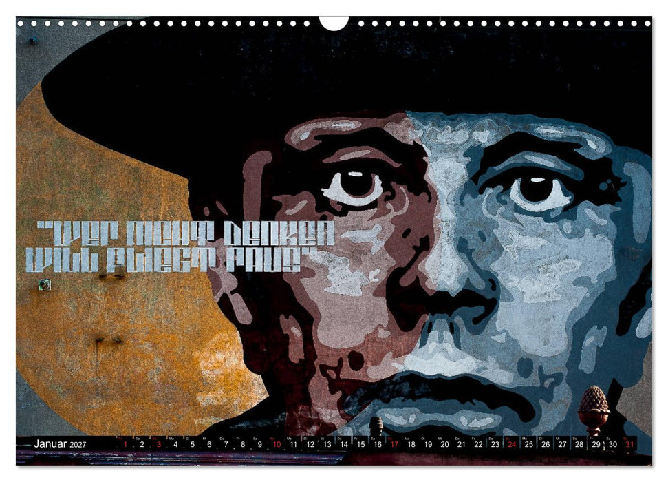 Street art Düsseldorf Michael Jaster (CALVENDO Wandkalender 2027)