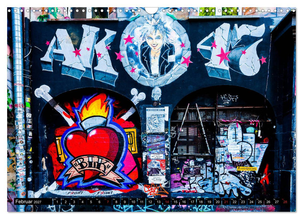 Street art Düsseldorf Michael Jaster (CALVENDO Wandkalender 2027)