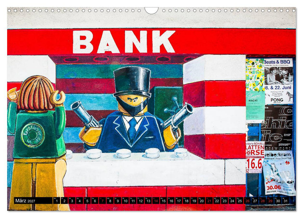 Street art Düsseldorf Michael Jaster (CALVENDO Wandkalender 2027)