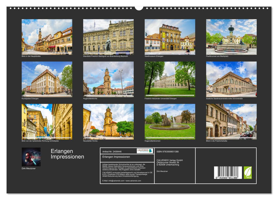 Erlangen Impressionen (CALVENDO Premium Wandkalender 2027)
