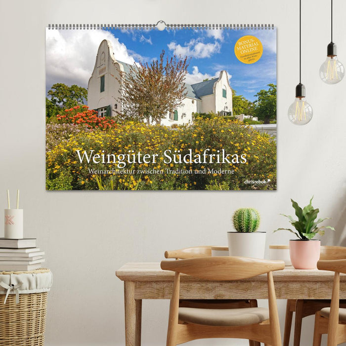 Weingüter Südafrikas, Weinarchitektur zwischen Tradition und Moderne (CALVENDO Wandkalender 2027)