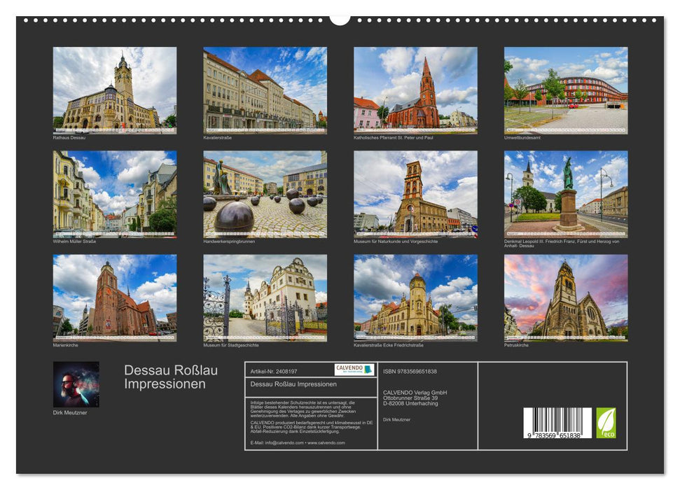Dessau Roßlau Impressionen (CALVENDO Premium Wandkalender 2027)