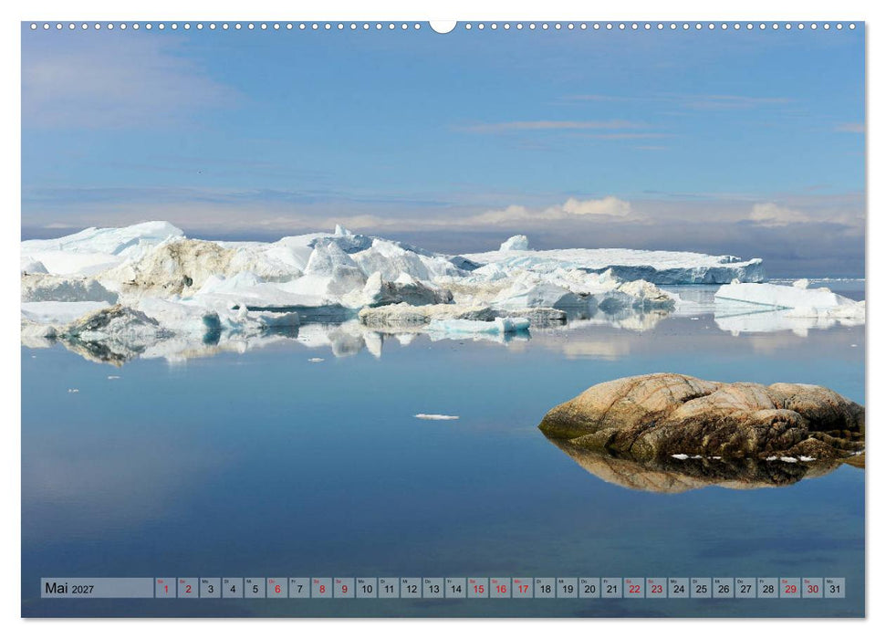 Grönland: Eisberge in der Disko Bucht (CALVENDO Wandkalender 2027)