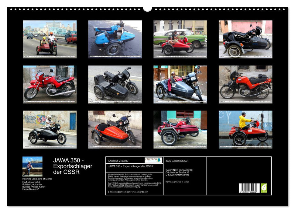 JAWA 350 - Exportschlager der CSSR (CALVENDO Wandkalender 2027)