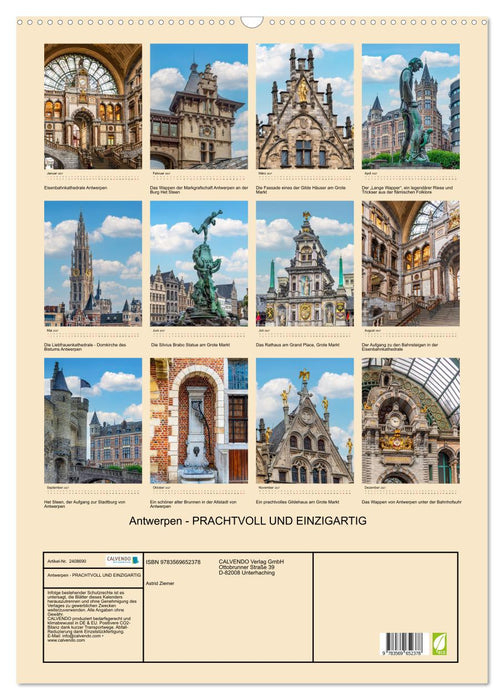 Antwerpen - PRACHTVOLL UND EINZIGARTIG (CALVENDO Wandkalender 2027)
