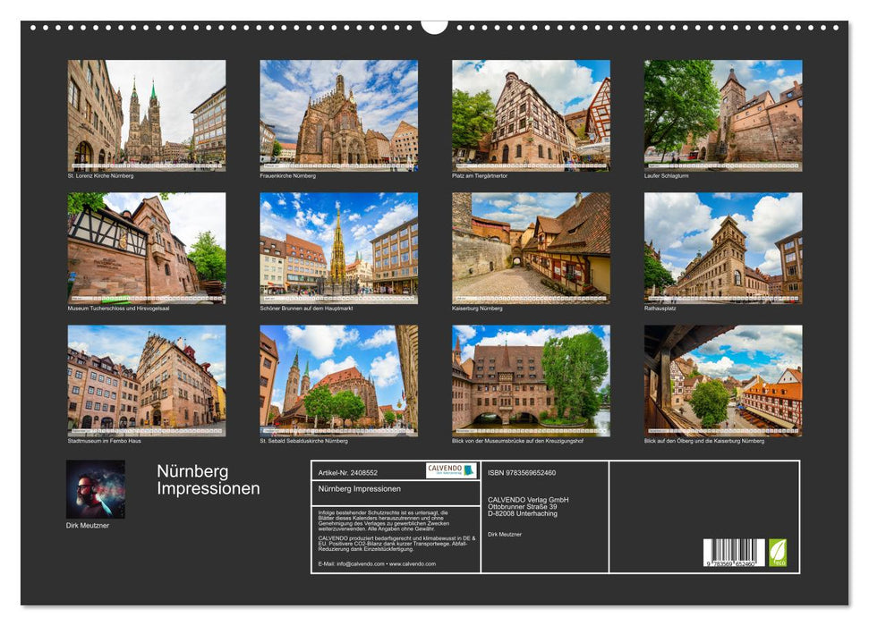Nürnberg Impressionen (CALVENDO Wandkalender 2027)
